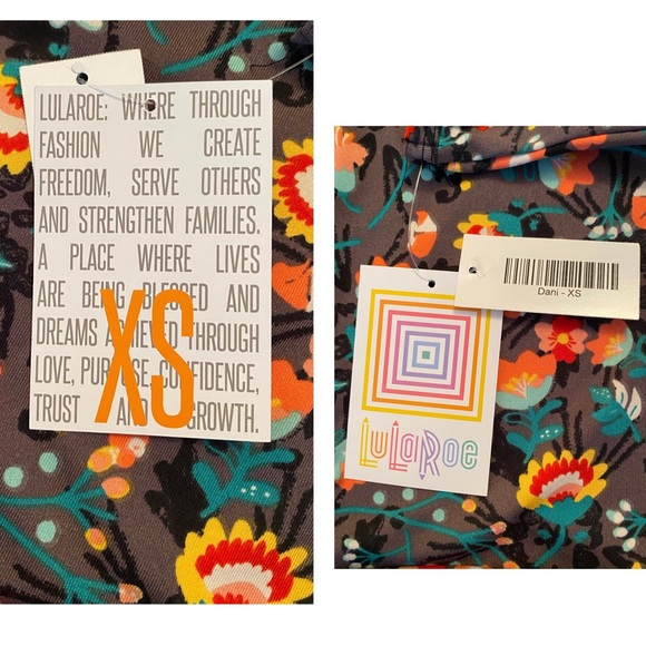 LuLaRoe Dani Maxi Dress Sleeveless Floral NWT - Picture 13 of 16